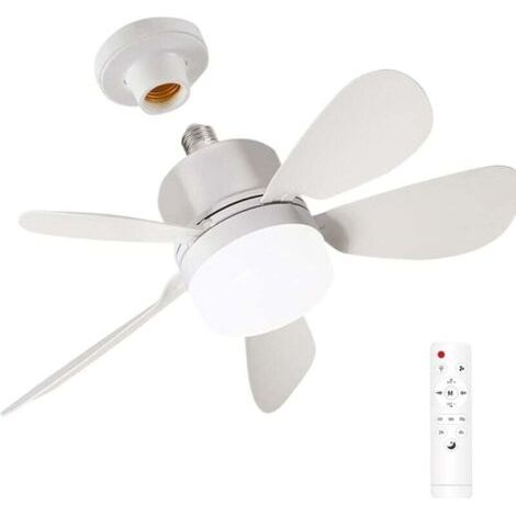 Ventilateur de plafond - Lampe LED à économie d'énergie Silencieux, luminosité réglable, avec télécommande, adapté au bureau, au restaurant ou à la maison