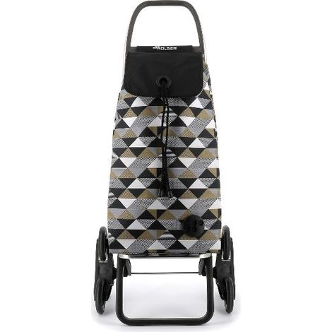 Schwarzer einkaufswagen mit 6 rädern - Rolser - IMX391 NEGRO