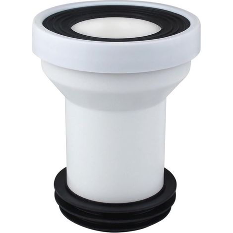 Tuyau de raccordement pour toilette avec joint d'étanchéité supérieur anti-obstruction, rallonge d'évacuation pour salle de bain (1/5)