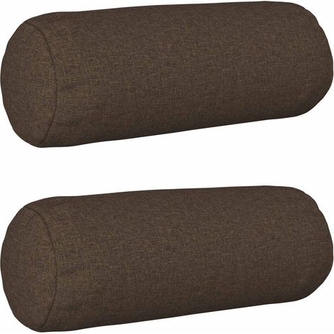 Coussin avec oreiller HEERLEN 2 pc Taupe Tissu vidaXL