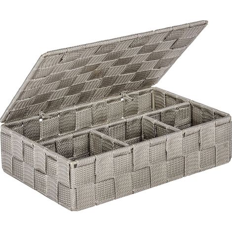 Organizzatore piccolo con coperchio Adria taupe WENKO (1/5)