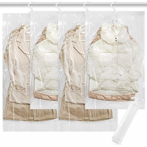 sacs de rangement pour vêtements de sous vide avec pompe à main cm2 11070 cm 13570 cm 2 pièces 4 (1/5)