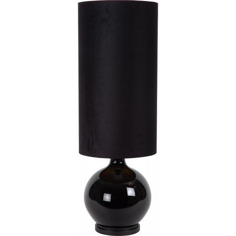 Lampada tavolo vetro paralume nero 100cm E27 Esterad (1/5)