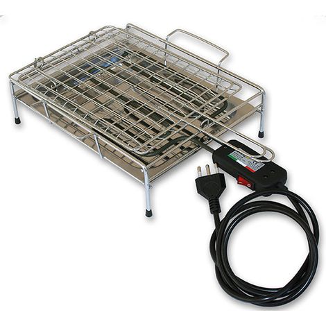 Bistecchiera griglia elettrica in acciaio inox 1900 Watt Made in Italy La Stella - G6