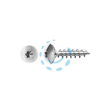 VITI PANEL-VIT TC TESTA FUNGO TORX CON COLLARE SOTTOTESTA CHROMITING - ø mm.6x60