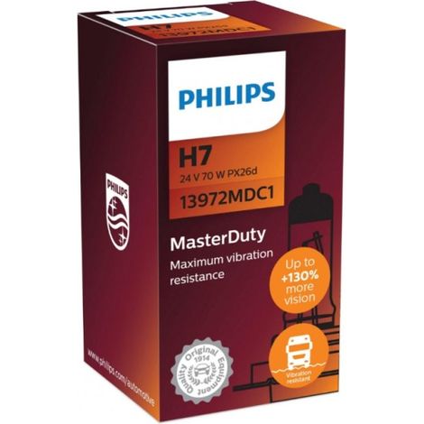 Philips 13972MDC1 Bombilla H7, 24 V, 70 W MasterDuty (1/3)