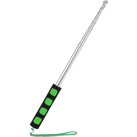 Mat de drapeau télescopique de 2 mètres en acier inoxydable pour drapeau d'enseignant ou guide touristique, Anself Green-Fei Yu (1/5)