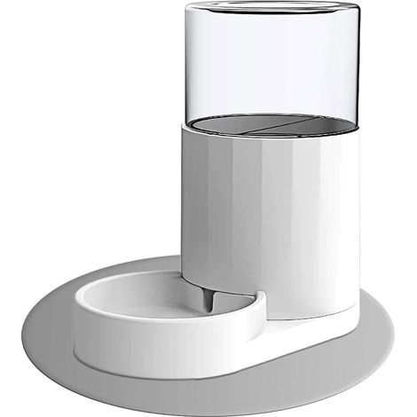 Automatischer Trinkbrunnen für Hunde und Katzen, Spender mit Napf und Matte, Schwerkraft-Wasserspender für Haustiere (1/5)