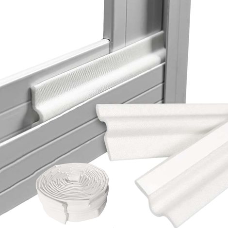 Bande d'étanchéité autocollante blanche de 4 m pour portes et fenêtres en PVC ou aluminium (1/4)