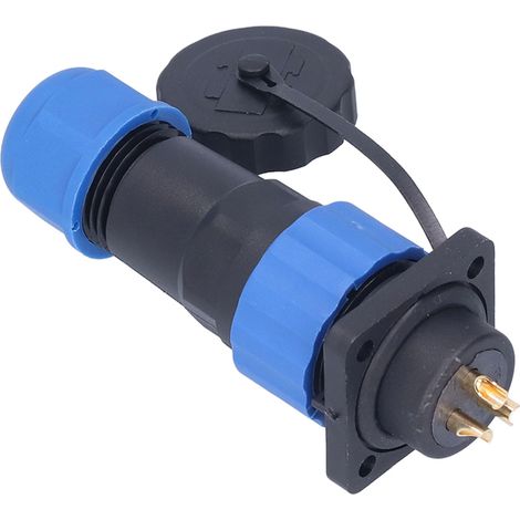 Connecteur d'alimentation aéronautique carré étanche (prise et fiche) avec adaptateur de bornes d'accouplement, 380 V CA, broches SP203 (1/5)
