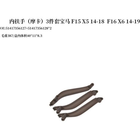 Suitable for BMW X5 and X6 car door handles, interior door handles, F15 and F16 carbon fiber textured interior handles, automotive parts. (1/4)