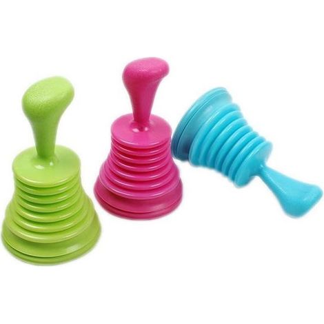 Ventouse pour déboucher évier, cuisine, salle de bain, toilettes, 1 pc (vert) (1/5)