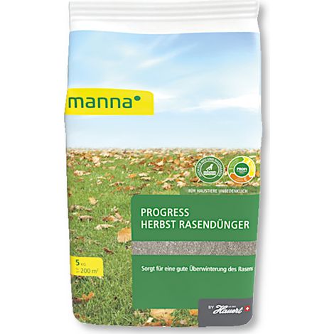 Manna Progress Herbstrasendünger 5 kg Rasendünger Herbst Herbstdünger