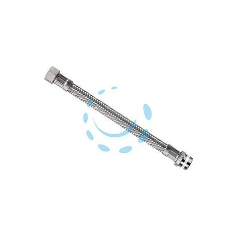 FLESSIBILE INOX PARIGI M1/2 - F3/8 "FLEXCORE" - M 1/2" F 3/8" cm.40
