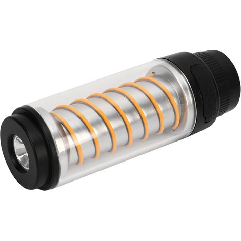 Lampe LED portable de camping 2 en 1 avec trépied et mini-lanterne, couleur blanche. (1/5)