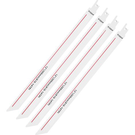 Lames de scie alternative HSS (4 pièces) pour la coupe du bois, outil de menuiserie multifonction 14PTI (1/5)