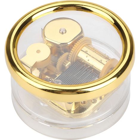 Transparente mechanische Spieluhr für Kinder, musikalisches Geschenk mit Aufziehmechanismus (Modell 3) (1/5)
