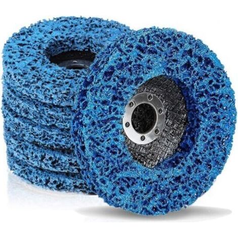 disques de décapage pour meuleuses d'angle de 115 mm et 4,5 pouces pour enlever la peinture, la rouille, les soudures et l'oxydation (bleus) (1/4)