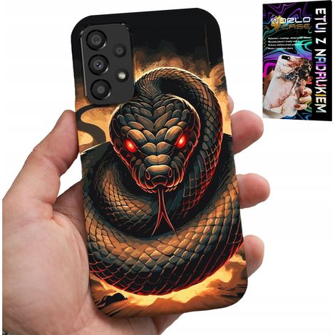 Coque pour Samsung Galaxy A53 5G - Serpent, motif cobra et serpent à sonnettes + film protecteur (1/5)