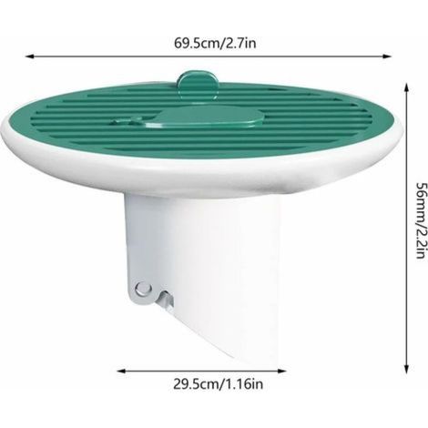 Bouchon pour Sol de Douche, Noyau Déodorant de Siphon de Sol de Balcon, de Cuisine et de Salle de Bain-vert (1/5)