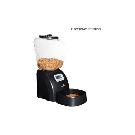 EYENIMAL Automatic feeder for 5 kg of kibble 45x20x47 cm - Black - For cats and small dogs
