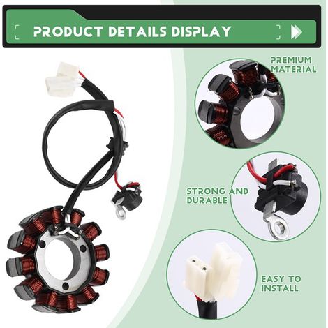 The 2FB-H1410-00 BK7-H1410-00 ignition coil is compatible with the Yamaha YZF-R15. (1/5)