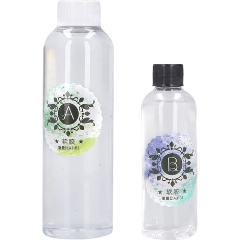 Résine époxy transparente cristal colle AB pour moulage artistique, accessoires, coques téléphone, artisanat (1/5)