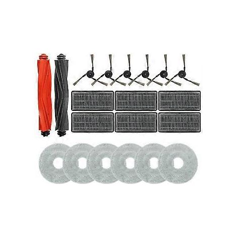 Kompatibel mit X40 Pro Ultra Staubsaugerteilen: Hauptwalze, Seitenbürste, HEPA-Filter, Wischtuch (1/5)