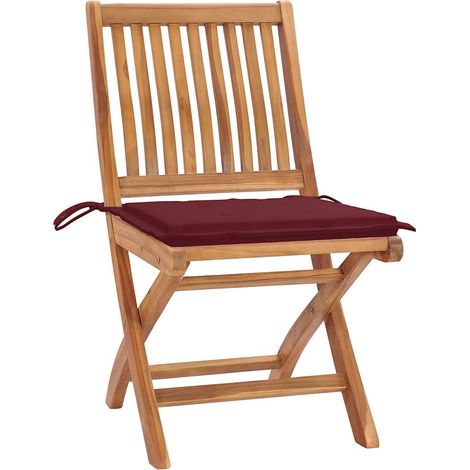 Maison Exclusive - Sillas plegables con cojines, 4 unidades, made (1/5)