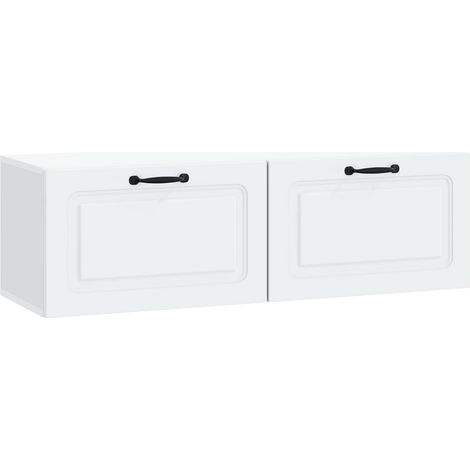 Wandmontierter TV-Schrank Weiß 98 x 31 x 30 cm Holzwerkstoff vidaXL