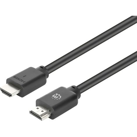 Câble de raccordement Manhattan HDMI Fiche mâle HDMI-A, Fiche mâle HDMI-A 5 m noir 356671 4K UHD, ga (1/5)