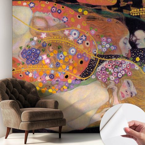 Papier peint adhésif décoratif pour chambre et salon Design moderne à poser facilement Composition florale 250x250 cm (1/5)