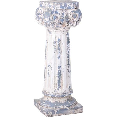 Columna decorativa color piedra, 29x29x82h cm