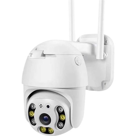 Caméra de sécurité à Domicile Caméra de sécurité 1080P extérieure PTZ dôme de Vitesse caméra IP sans Fil CCTV panoramique Inclinaison 4XZoom IR Surveillance réseau P2P CAM(1080P NO SD Card) (1/5)
