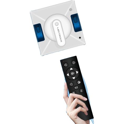 Robot de nettoyage de fenêtres, Dimensions 24,2 x 24,2 x 10,4 cm, Poids 3,0 kg, Capacité du réservoir d'eau 100 mL, Puissance d'aspiration 3000 Pa, Batterie 500 mAh (1/5)