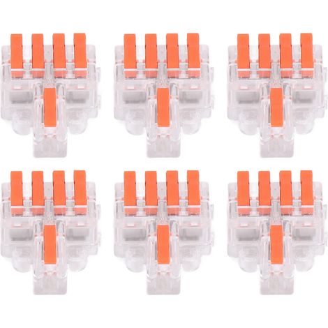 15-teiliges Set transparenter Hebel-Verbindungsklemmen für Drahtleiter DF-14 (1/5)