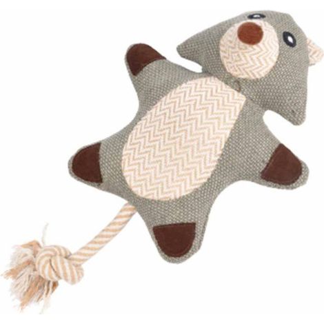 Peluche pour Chien "Ours" 38cm Gris