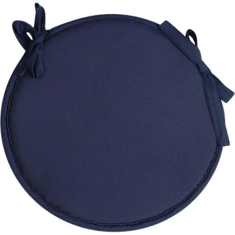 Coussins de chaise ronds d'intérieur et d'extérieur avec attaches, coussins de chaise ronds pour chaises de salle à manger, coussins d'assise ronds pour chaises de jardin (1/2)