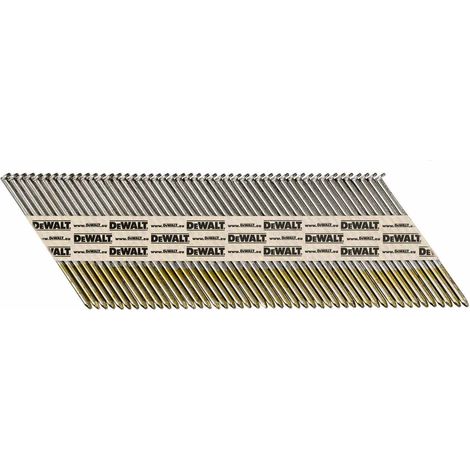 Dewalt – Clous lisses 3,1 x 90 mm – 2200 pièces – Pour fixation de chevrons et charpentes – Compatible cloueuses DCN690, DCN691, DCN692, DCN695, DPN9033, DGN9033