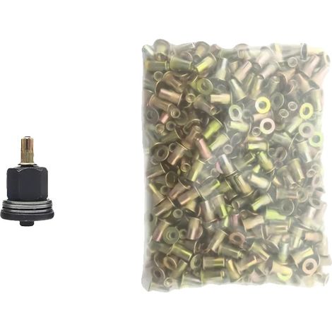 Kit di attrezzi per rivetti, realizzato in resistente acciaio al carbonio, dal design intuitivo, misura M3 con 340 pezzi. (1/2)