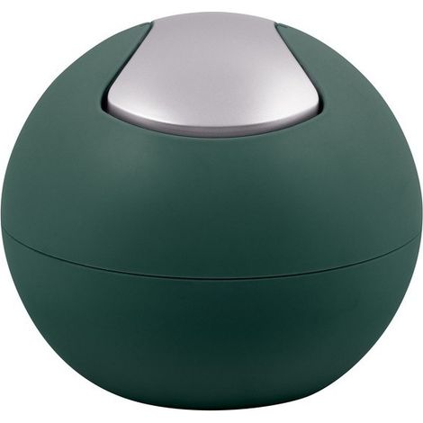 Poubelle à bascule BOWL MATT 1L Vert Foncé mat Spirella