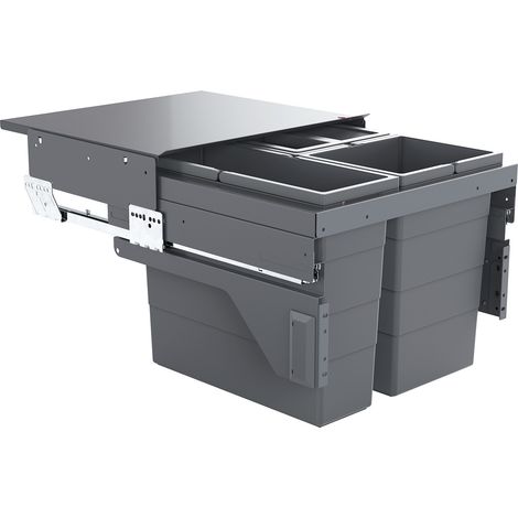 Abfallsammler Cargo 500 mm 17 L / 13 L / 13 L / Deckel / Hailo 3610831 (1/5)