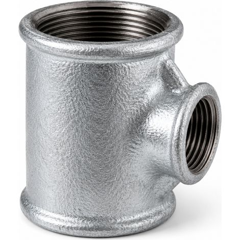 TÉ RÉDUIT 130R FEMELLE-FEMELLE GALVANISÉ 1'' 3/8'' 1'' VIRFOLLET 13005525