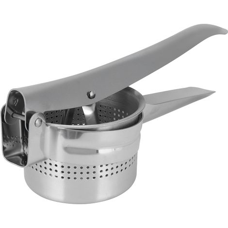 Presse-purée manuel en acier inoxydable, presse-agrumes multifonction pour citron et pommes de terre, idéal pour cuisine maison (1/5)