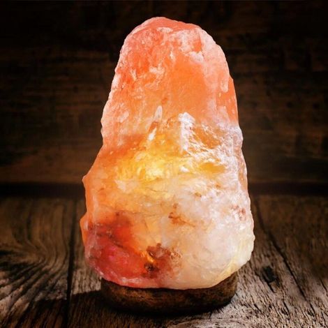 Lampada fatta a mano dal sale dellhimalaya