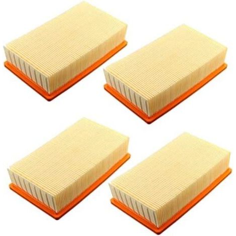 Lot de 4 filtres à plis plats pour aspirateurs Hilti VC 20 U, VC 40 U, UM et Karcher NT25, NT35, NT45 – Filtration efficace pour aspirateurs humides et secs - VC 20 U VC (1/5)