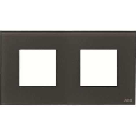 Zenit Plaque de Finition 2X2M Verre Graphite 2CLA227200N3802 ABB N2272CF