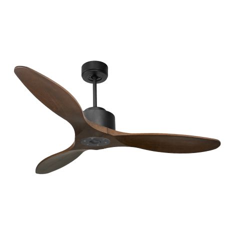 Modulo Regular Ring - Super destratificateur et ventilateur DC 132 cm Gris basalte pales bois sombre sans Lumière 25 à 40 m² (1/5)