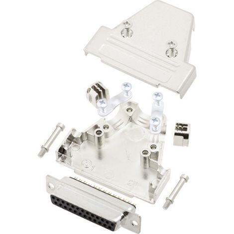 TRU COMPONENTS TCTRIM25DBSK 7709900 D-SUB Buchsenleisten-Set 180 ° Polzahl: 25 Lötkelch 1 St.