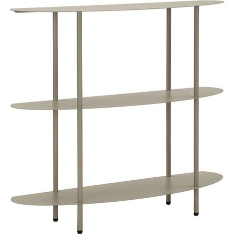 Console 3 Niveaux en Métal "Saturno" 90cm Gris (1/5)